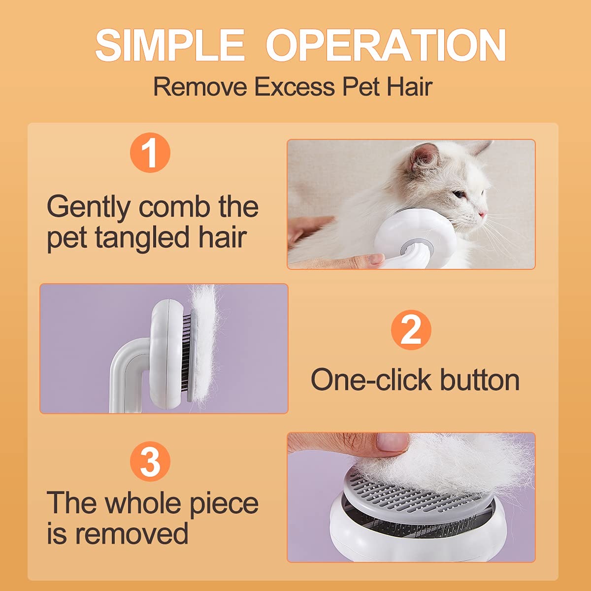 Self Cleaning Pet Brush