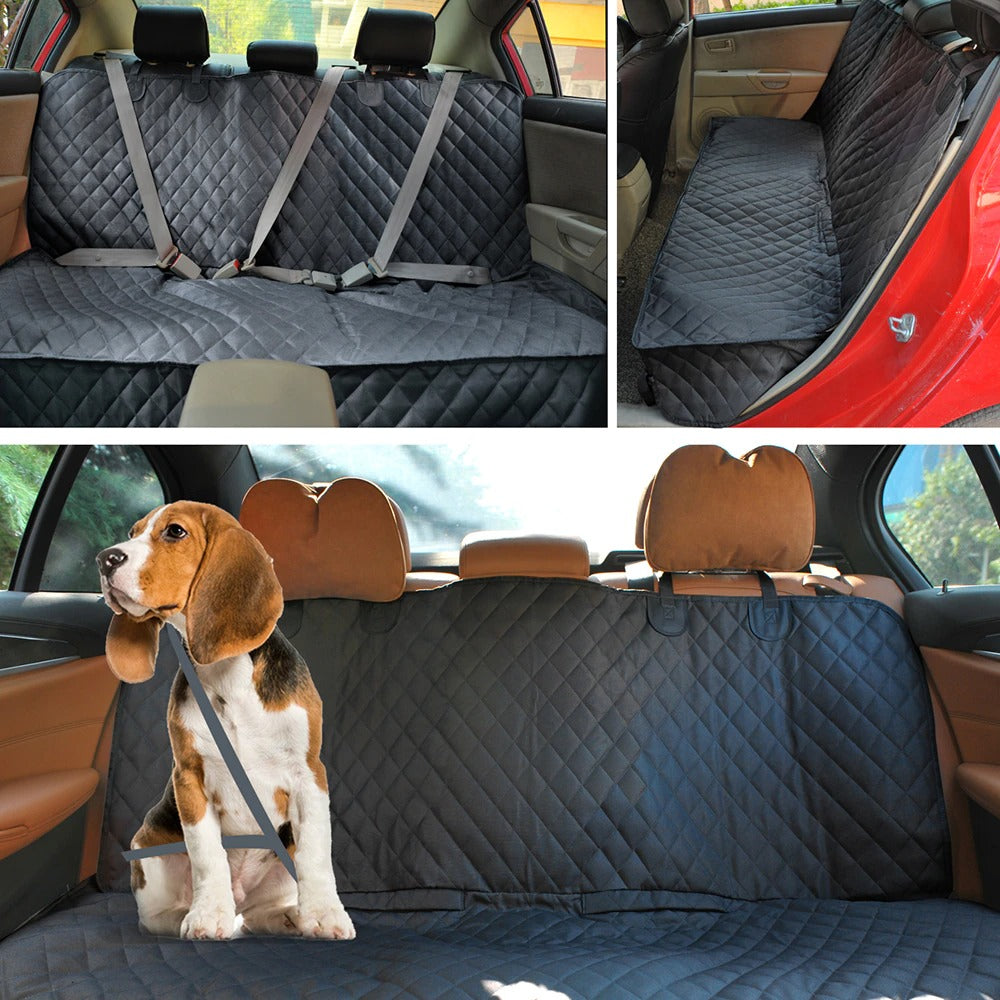 Waterproof Pet Car Sear Cover with Mesh Window + Free Buckle Leash