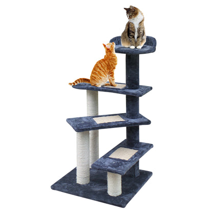 Wood Tower Cat Scratching Post