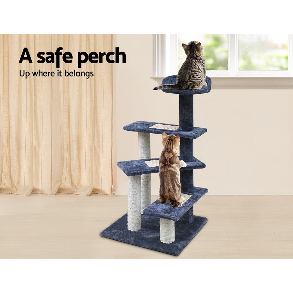 Wood Tower Cat Scratching Post