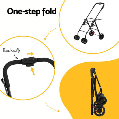 Foldable 2 Tier Pet Stroller