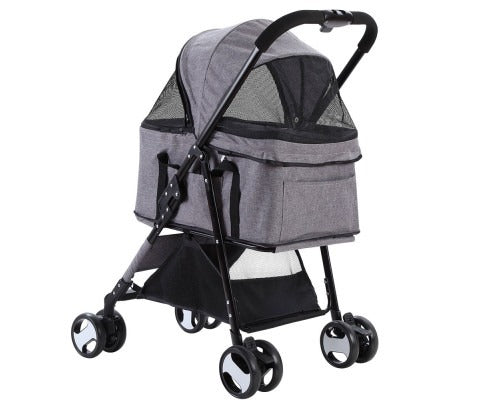 3 in 1 Pet Stroller Dog Carrier Foldable Pram