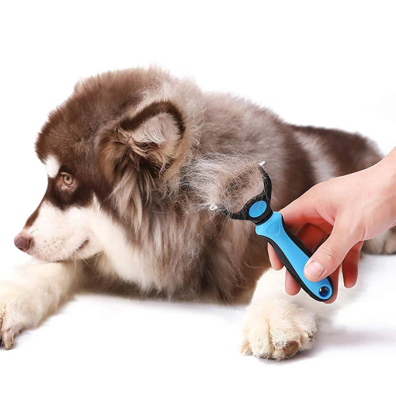 Dual-Head Safe Pet Dematting Comb