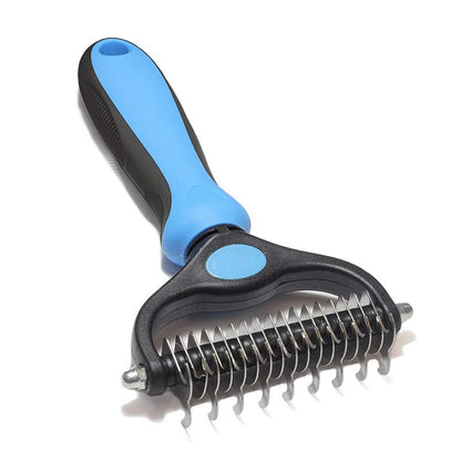 Dual-Head Safe Pet Dematting Comb