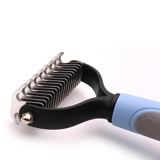 Dual-Head Safe Pet Dematting Comb