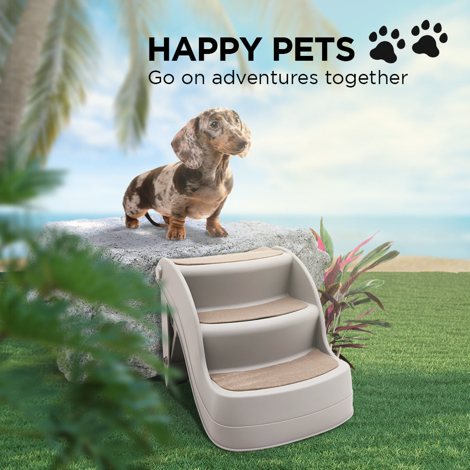 Furtastic Foldable Pet Stairs Ramp