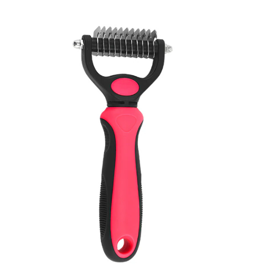 Dual-Head Safe Pet Dematting Comb