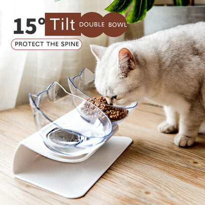 Non-Slip Double Cat Food Bowl